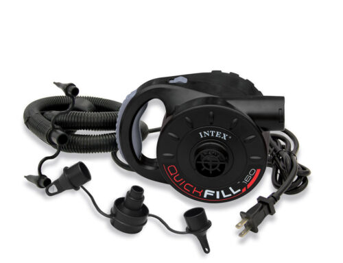 INTEX 120V Quick-Fill AC Power Electric Air Pump w// 3 Nozzles66623E