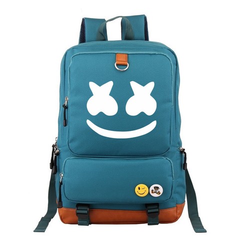 Unisex Schoolbag Marshmallow Cosplay Backpack DJ Marshmello Oxford Cloth Bag US