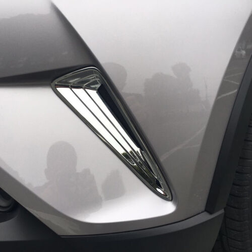 Chrome Front Corner Grille Grill Bumper Trim Cover For Toyota C-HR CHR 2016 2017 