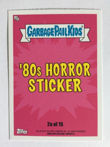 Garbage Pail Kids Sticker Revenge Of Oh The Horror-Ible 2a Rhoda Rage