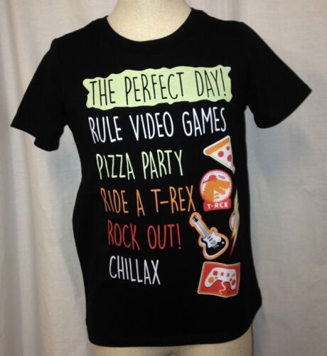 Epic Threads Boys The Perfect Day Graphic Print T-Shirt Black Multi Sizes 