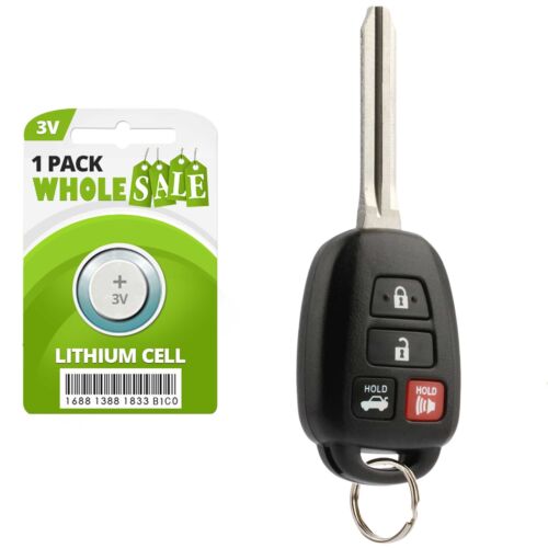 Replacement For 2012 2013 2014 Toyota Camry Keyless Entry Car Key Fob Remote 