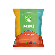 N.100 Capsules Pop Café Naos Cremoso Compatible Avec Machines Nespresso