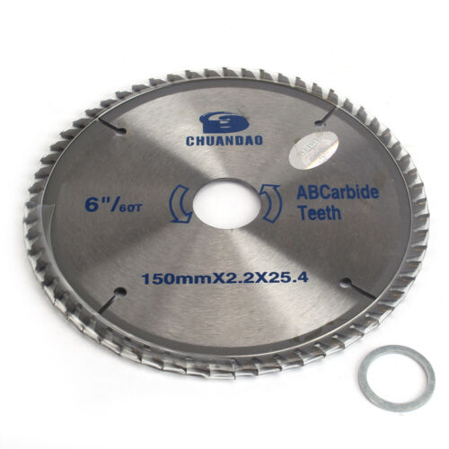 6" Carbide 60 Tooth  Table circular saw blade for woodworking 150mmx2.2x25.4 TCT 