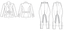 Butterick Sewing Pattern B6433 MISSES chaqueta de bandas térmicos y calzones