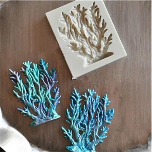 Icing Decoration Sea Coral Cake Great Barrier Reef Plant Silicone Mould LB 