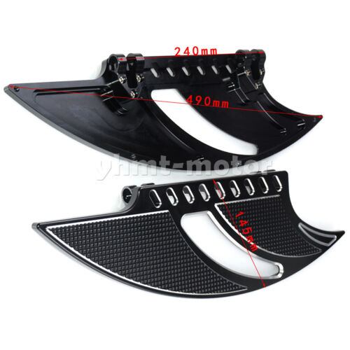 F+R Floorboard Set Shift Linkage Brake Pedal Pad Fit For Touring Glide Softail