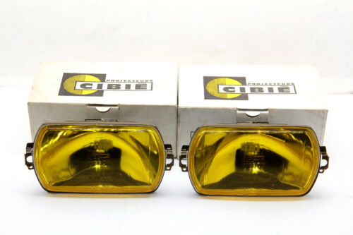 CIBIE IODE 95 FOG DRIVING LIGHT PAIR X2 BRAND NEW IN BOX NOS AMBER 450152