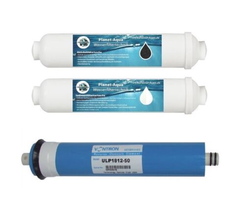 Filter Set Sediment Aktivkohle Membran 75GPD Wasserfilter Umkehr Osmose Anlage