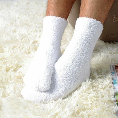 Extremely Men Women Cozy Cashmere Socks  Winter Warm Sleep Bed Floor Fluffy Sock