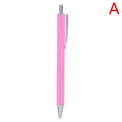1Pcs 1.0mm Glitter press ballpoint pen school office supplies stationery WH