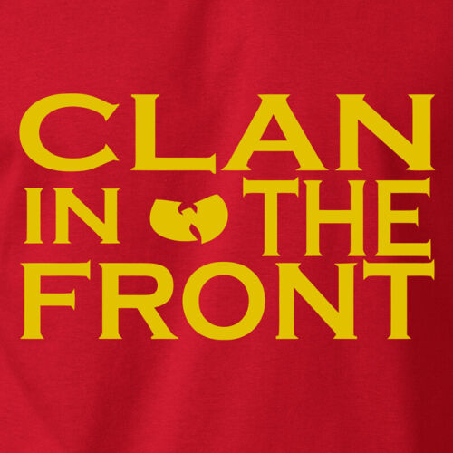 CLAN IN THE FRONT T-Shirt Wu Tang Retro Vintage Hip Hop Rap Ringspun Cotton Tee 