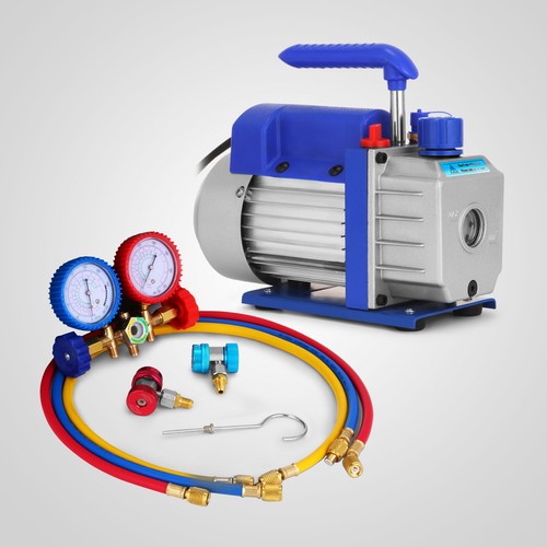 1.8CFM 1//4 HP Stage Rotary Vane Deep Vacuum Pump 1//4HP