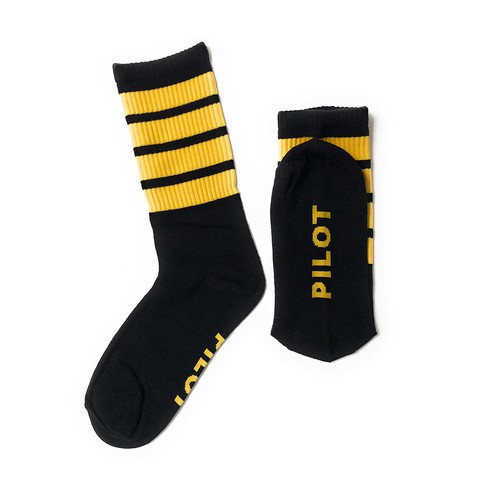 Pilot Men/'s SocksOrganic Cotton4 Stripes UK Size 9-11