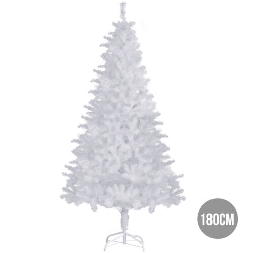 White 4//5//6//7//8 Feet PVC Artificial Christmas Tree Xmas Holiday Season w//Stand