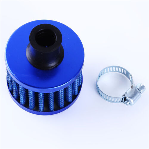 Blue 12MM Round Crank Case Breather Air Filter Car Motorcycle Quad Bike S 