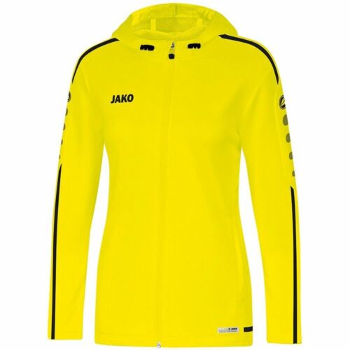 Details about  / Jako Football Soccer Sports Womens Hooded Jacket Long Sleeve Full Zip Track Top