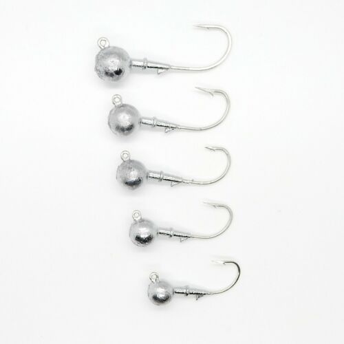 Red Drum /& More 10 Ct Ball Jig Head Saltwater Jig for Many Species Striper Bass