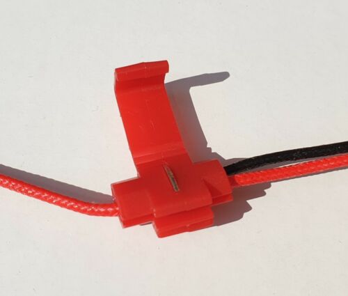 50x Schnellverbinder Stromdieb Rot 0,5-1,5mm² Kabel-Verbinder Abzweigverbinder 