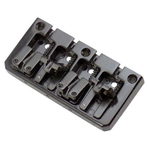 Schwarz 4 saitig E Bass Bridge Saitenhalter 20mm Saitenabstand