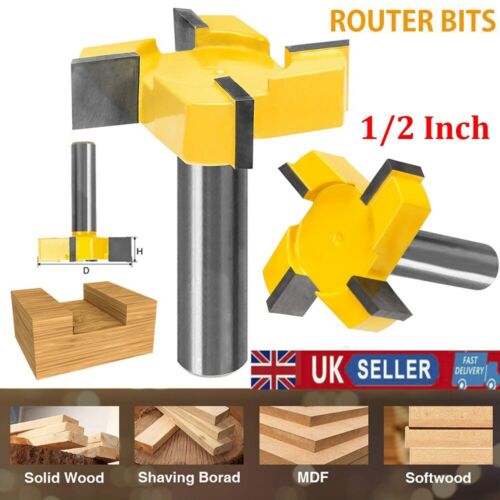 1//2/" Shank Router Bit Tools Durable Carbide Tipped^Tool CNC Spoilboard Surfacing
