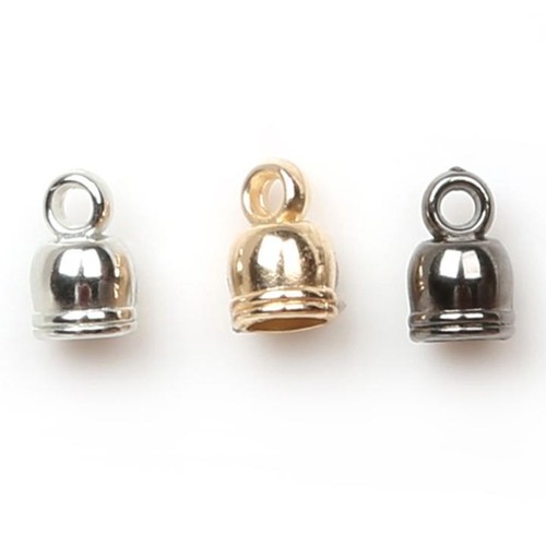 Jewelry Brass 50pcs Caps End Cap Findings Beads Accessories Craft DIY Retro //