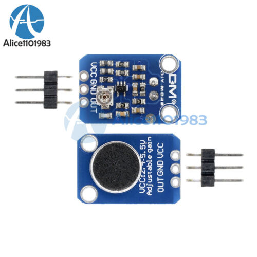 New Electret Microphone Amplifier MAX4466 With Adjustable Gain For Arduino 