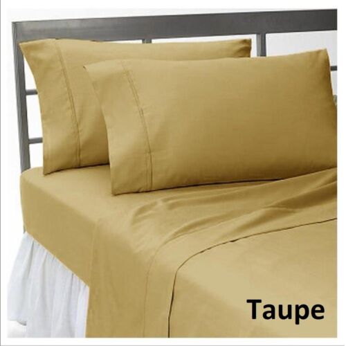1200 Count Egyptian Cotton 4 PCs Cozy Sheet Set Twin Size Solid/Striped Colors 