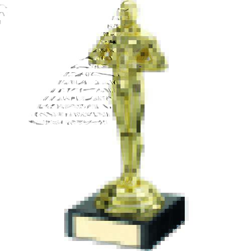 OSCAR STYLE ACHIEVEMENT TROPHY with FREE Engraving