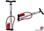Pompe à main avec manomètre étrier Voitures Motocyclettes Bicyclettes pneu I9455 UK