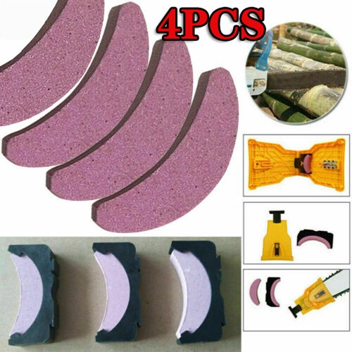 4X Woodworking Chainsaw Teeth Chain Saw Sharpener Sharpening Stone Grinding Tool