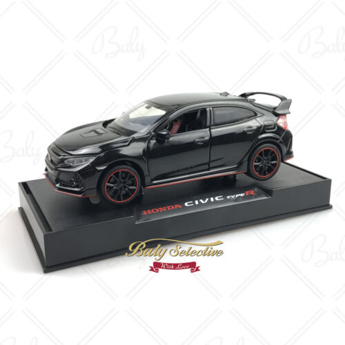 1:32 Honda Civic Type R Red Label Diecast Carro Modelo Portas gência Luz /& Som