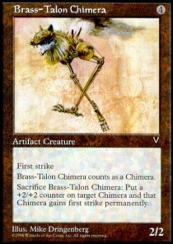 Visions NM Brass-Talon Chimera X4 *CCGHouse* Magic MTG
