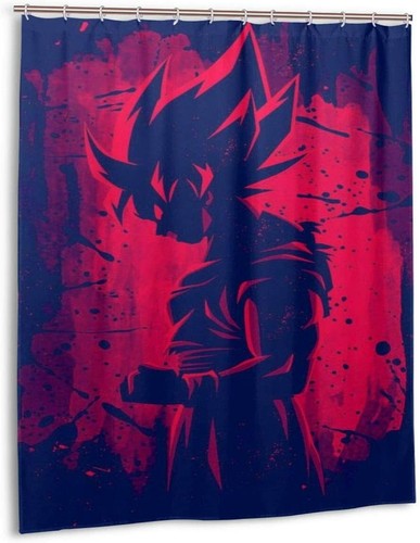 DRAGON BALL Printed Fabric Waterproof Bathroom Shower Curtain Accessory Set