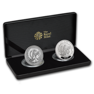 2018 2-Coin Silver 1 oz Britannia Proof//Reverse Proof Set SKU#172499