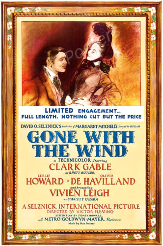 PRM286 Gone With The Wind Movie Poster Glossy Finish MCPoster 