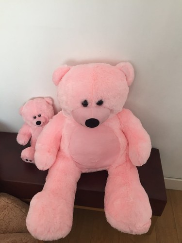 Giant Teddy Bear Pink Huge Stuffed Plush Animals Toys Birthdays Gift 2pcs 36+10/"