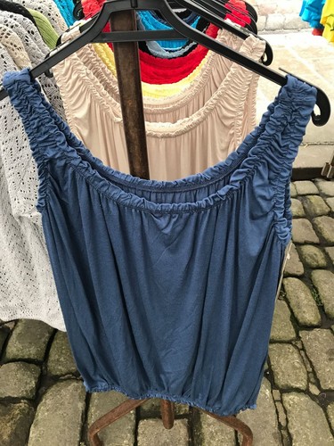 Women/'s Ladies Italian Sleeveless Gypsy Frill Detail Elasticated Summer Vest Top