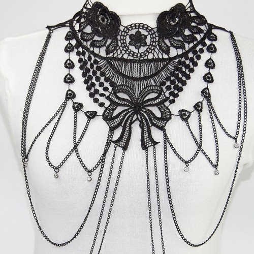 Körper Kette Schmuck Gurt Damen Bikini US Brust Halskette Strass Kristall Bh