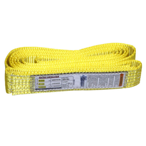 Nylon 2 Ply Tow Strap Yellow USA EN2-902 2" x 4' Endless Web Lifting Sling