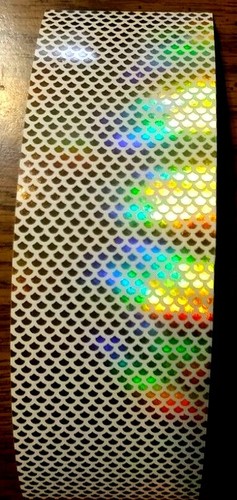 2/" X 6/" Holographique échelle Water Proof leurre Bande 3 pièces