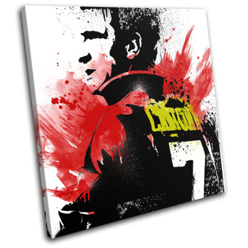Eric Cantona Grunge Abstract Sports SINGLE CANVAS WALL ART Picture Print