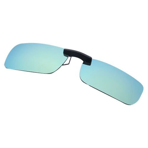 UV400 Night Vision Polarized Sunglasses Clip On Flip-up Day Lens Outdoor Driving