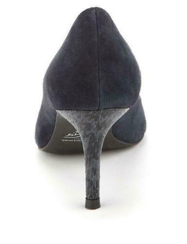 Ex M/&S Mid Heel Suede Leather Court Shoes Regular Fit Insolia Stiletto RRP £45