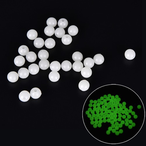 100Pcs Round soft Glow Rig Beads Sea Fishing Lure Floating Float Tackl JB