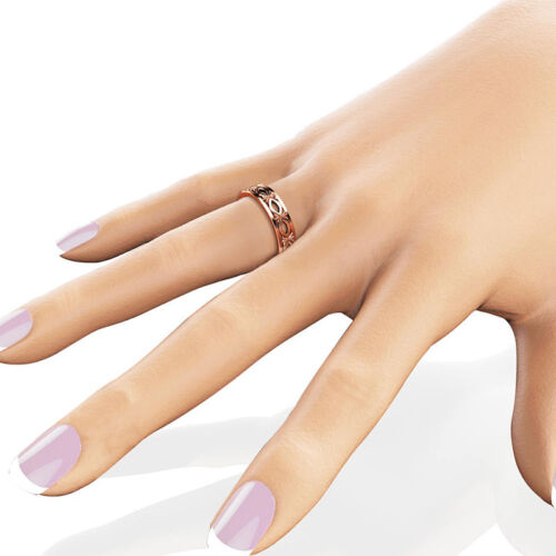 Charm Women//men Fashion Ring Rose Gold Filled Wedding Ring Size 6-10