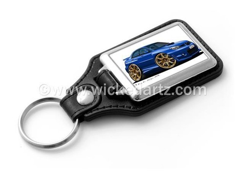 WickedKarz Cartoon Car Subaru Impreza WRX//STi 2006 in Blue Stylish Key Ring