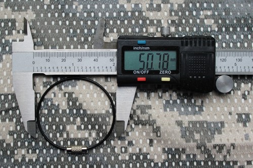 Drahtseil Kunstoffummantelung Schraubhülse Stahseil Schlüsselband 50mm Draht