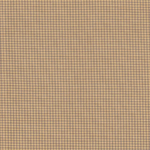 Half Metre Quilting Fabric ~ Long Live Vintage ~ Tiny Check ~ Brown and Yellow