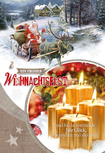 100 Cartes de Noël grusskarten Noël Cartes postales 221010 ta